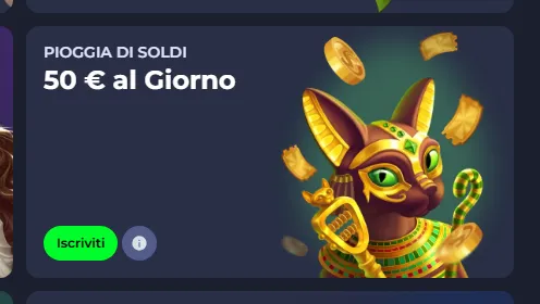 Pioggia di soldi 50 eur al giorno