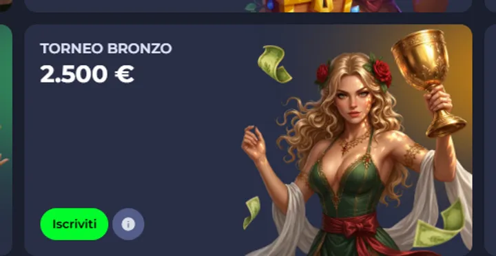 Torneo bronzo 2500 eur