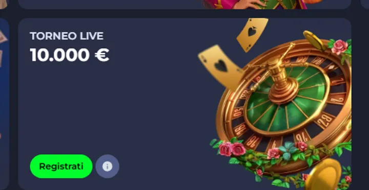 Torneo live 10000 eur